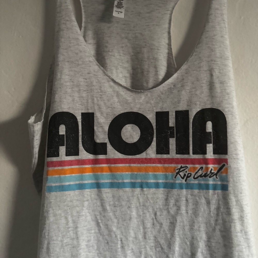 Vintage Rip Curl Women's Cotton ALOHA Tank Top Size Large